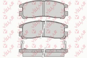 Фото Комплект гальмівних колодок, дискове гальмо VILLAR 626.0043