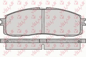Фото Комплект гальмівних колодок, дискове гальмо VILLAR 626.0066