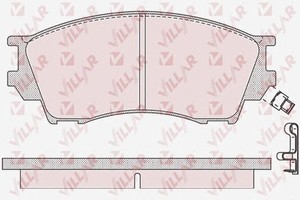 Фото Комплект гальмівних колодок, дискове гальмо VILLAR 626.1019