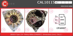 Фото Генератор CASCO CAL10115AS