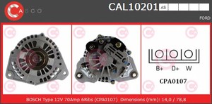 Фото Генератор CASCO CAL10201