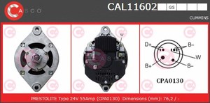 Фото Генератор CASCO CAL11602