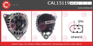 Фото Генератор CASCO CAL15119AS