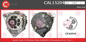 Фото Генератор CASCO CAL15204AS