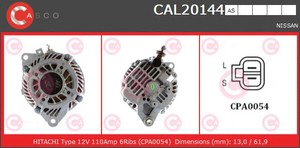 Фото Генератор CASCO CAL20144