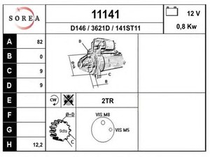 Фото Стартер EAI 11141