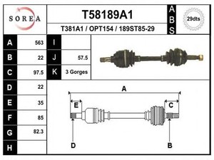 Фото Воздушный фильтр EAI T58189A1