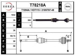 Фото Воздушный фильтр EAI T78218A