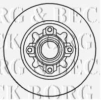 Фото Гальмiвнi диски з пiдшипником BORG & BECK BBD5841S