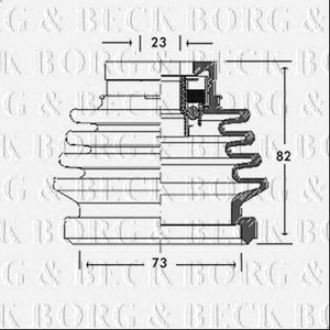 Фото Автозапчасть BORG & BECK BCB2688