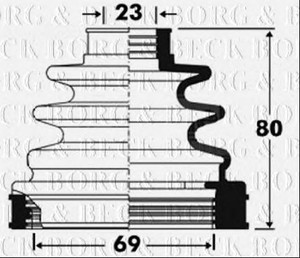 Фото Автозапчасть BORG & BECK BCB2854