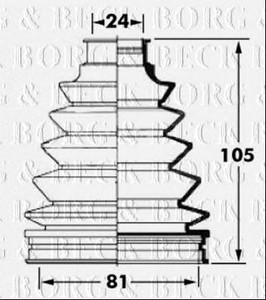 Фото Автозапчасть BORG & BECK BCB6058