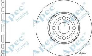 Фото Гальмівний диск APEC braking DSK2229