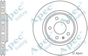 Фото Гальмівний диск APEC braking DSK2315