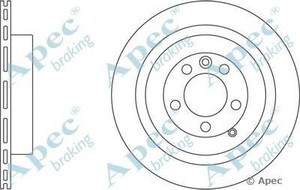 Фото Гальмівний диск APEC braking DSK2374