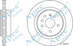 Фото Гальмівний диск APEC braking DSK2419