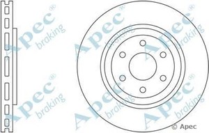 Фото Гальмівний диск APEC braking DSK 2593