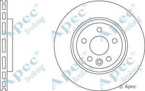 Фото Гальмівний диск APEC braking DSK 2692