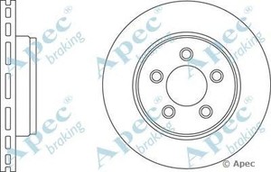 Фото Гальмівний диск APEC braking DSK 2706