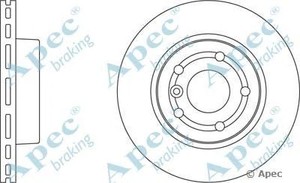 Фото Гальмівний диск APEC braking DSK933