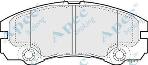 Фото Комлект гальмівних колодок, дисковий механізм APEC braking PAD1135