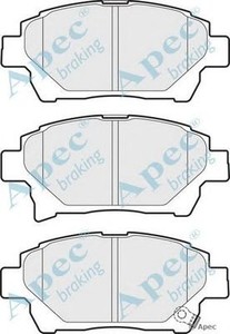 Фото Комплект гальмівних колодок, дискове гальмо APEC braking PAD1722