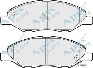 Фото Комплект гальмівних колодок, дискове гальмо APEC braking PAD1760