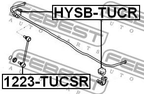 Фото Втулка стабілізатора зад. Tucson 04- Febest HYSBTUCR