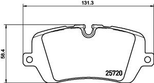 Фото Колодки гальмівні (задні) Land Rover Range Rover 2.0/3.0/5.0D 4x4 12- (TRW) Q+ Textar 2572001