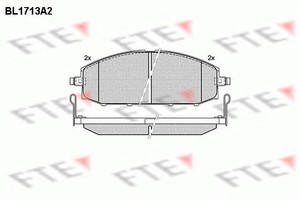 Фото Гальмівні колодки FTE BL1713A2