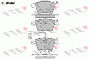 Фото Гальмівні колодки FTE BL1870A1