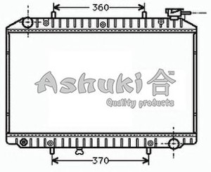 Фото Радіатор, охолодження двигуна ASHUKI N656-41