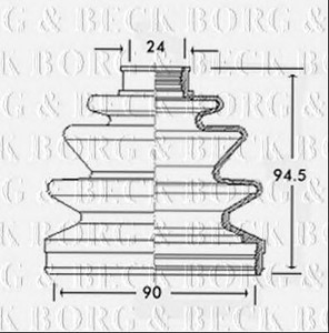 Фото Автозапчасть BORG & BECK BCB2208