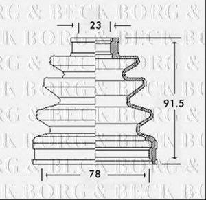 Фото Автозапчасть BORG & BECK BCB2586