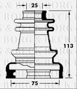 Фото Автозапчасть BORG & BECK BCB6030