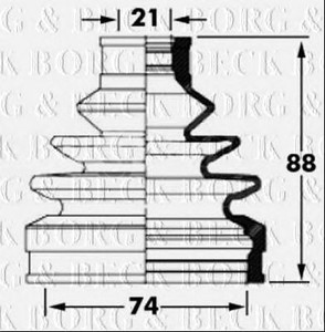 Фото Автозапчасть BORG & BECK BCB6045