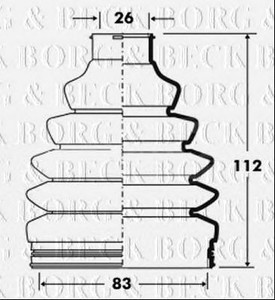 Фото Автозапчасть BORG & BECK BCB6080