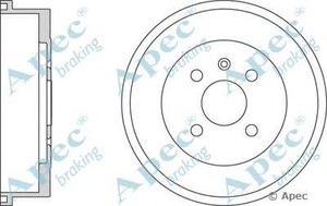 Фото Гальмівний барабан APEC braking DRM9525