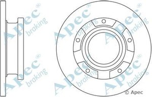 Фото Гальмівний диск APEC braking DSK2426