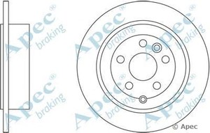 Фото Гальмівний диск APEC braking DSK2520