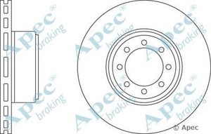 Фото Гальмівний диск APEC braking DSK2535