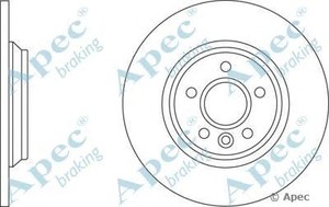 Фото Гальмівний диск APEC braking DSK 2621