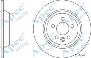 Фото Гальмівний диск APEC braking DSK 2737