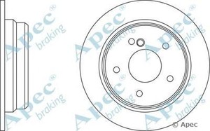 Фото Гальмівний диск APEC braking DSK626