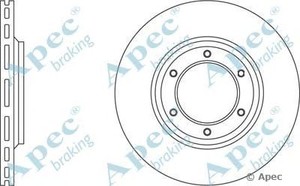 Фото Гальмівний диск APEC braking DSK742