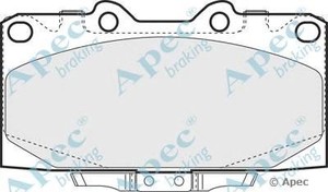 Фото Комлект гальмівних колодок, дисковий механізм APEC braking PAD1304