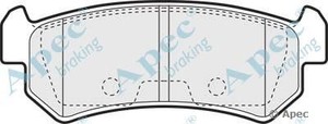 Фото Комлект гальмівних колодок, дисковий механізм APEC braking PAD1329