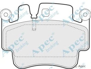 Фото Комлект гальмівних колодок, дисковий механізм APEC braking PAD1409