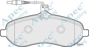 Фото Комлект гальмівних колодок, дисковий механізм APEC braking PAD1539