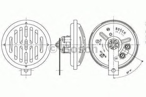 Фото Звуковий сигнал Bosch 0 320 143 137